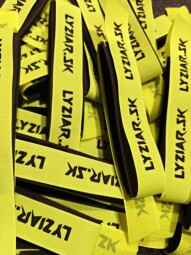 PÁSKA NA LYŽE LYZIAR.SK ŽLTÁ 4CM