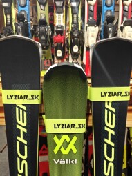 PÁSKA NA LYŽE LYZIAR.SK ŽLTÁ 4CM