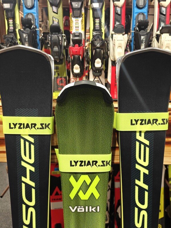 PÁSKA NA LYŽE LYZIAR.SK ŽLTÁ 4CM