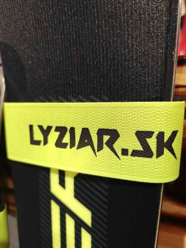 PÁSKA NA LYŽE LYZIAR.SK ŽLTÁ 4CM